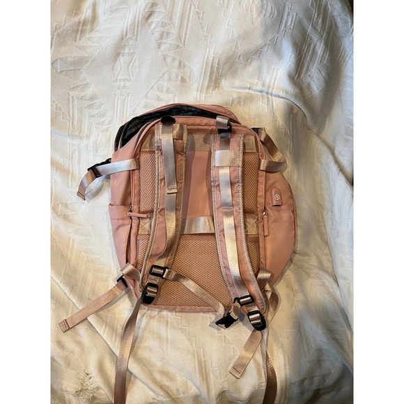 Pink Clamshell Padded Computer Backpack - Picture 5 of 5